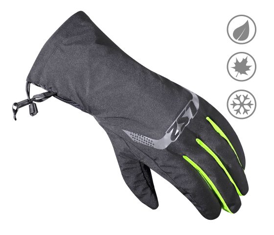 LS2 Thermorain Black H-V Yellow UNISEX